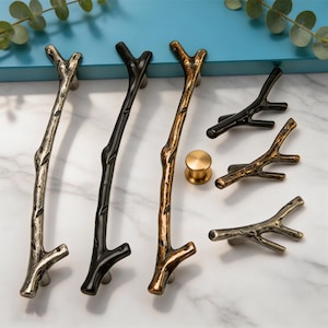 Alter Silber Schublade Ast Griffe Pull/Bronze Zweige Schrankknauf/Kommode Knäufe/Garderobe Griff/ KitchenPulls/Home Deco Pulls