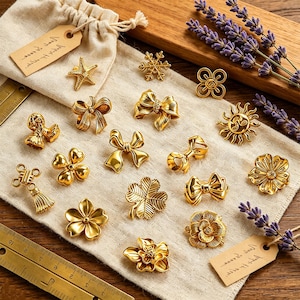 Brushed Brass Flower Butterfly Cabinet Knob/starfish Knob/Nordic Wardrobe Decoration Dresser Knob/Drawer Knob/Creativity Uniqueknob,Cabinet