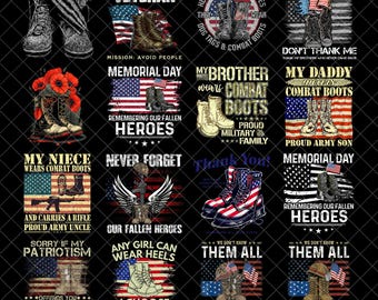 Pacchetto di stivali militari americani in formato PNG, veterano orgoglioso in formato PNG, 4 luglio in formato PNG, giorno dell'indipendenza in formato PNG, bandiera americana in formato PNG, piastrine identificative per soldati, esercito americano in formato PNG