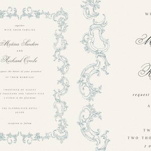 Baroque Borders and Clipart: Vintage Ornate Design Elements (SVG & PNG ...
