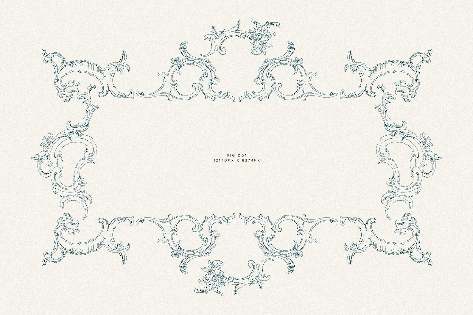 Baroque Borders and Clipart: Vintage Ornate Design Elements (SVG & PNG ...