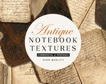 Antique Paper Textures: Vintage Handwriting Backgrounds (Digital Download)