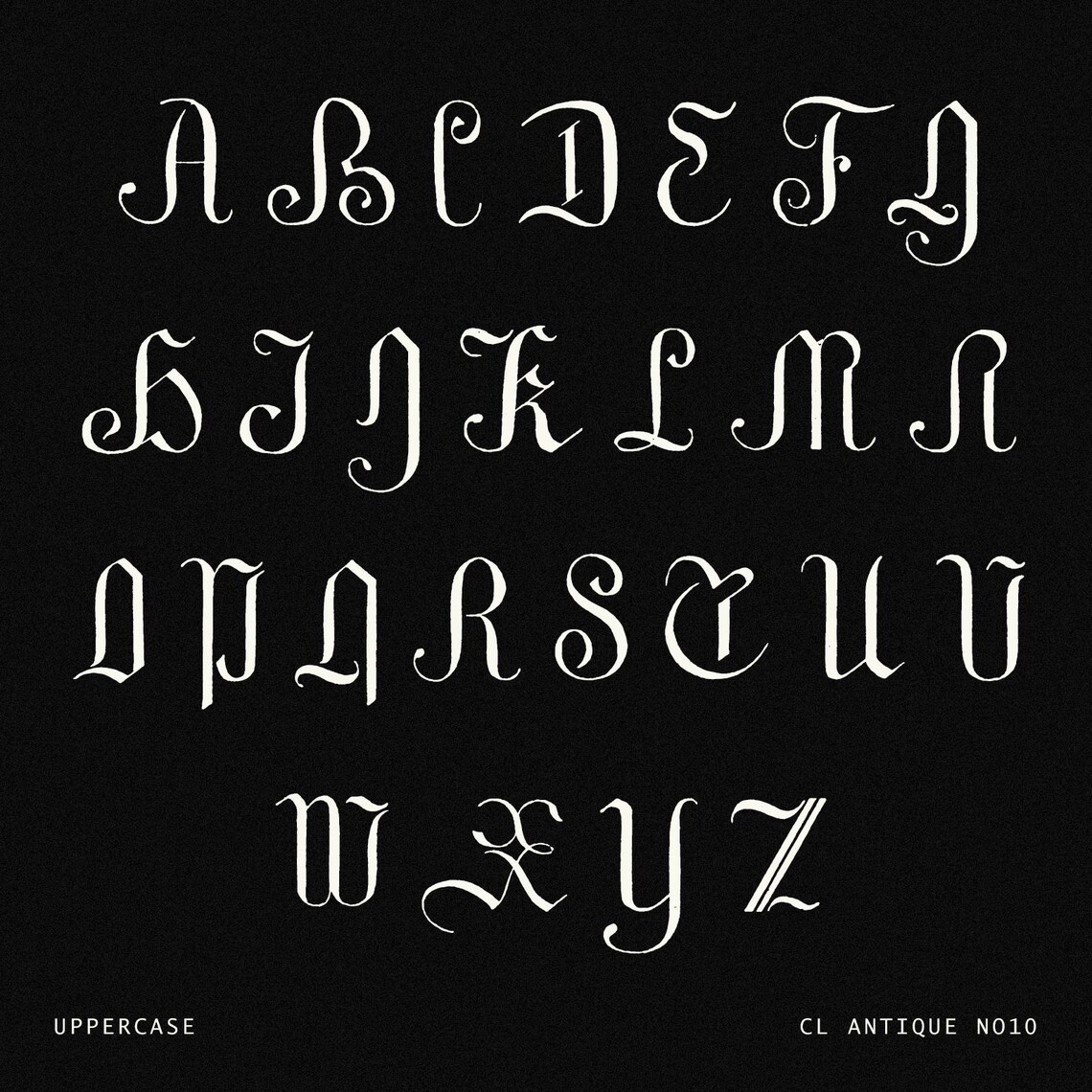 Vintage Blackletter Calligraphy Font – Elegant Gothic Script With ...