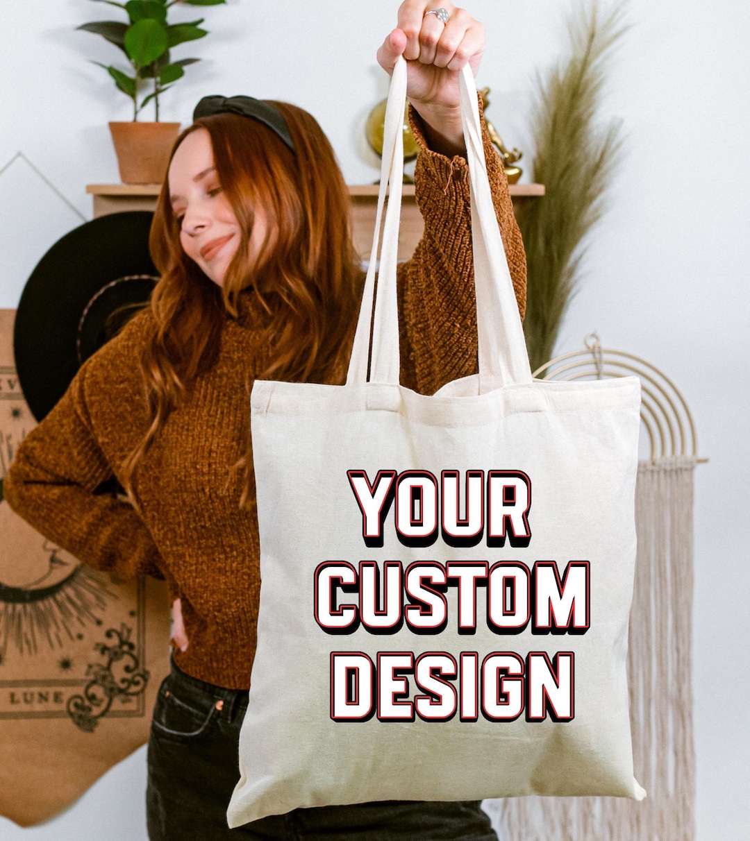 Custom Canvas Tote Bag | Personalized Logo Print | Wholesale Bulk Tote ...