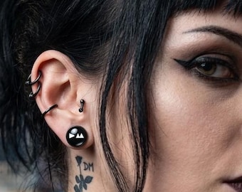 Depeche Mode Stainless Steel Stud Earrings, Music Earrings, Unisex Earrings, Black Earrings, Asymmetric Earrings, Gift Box