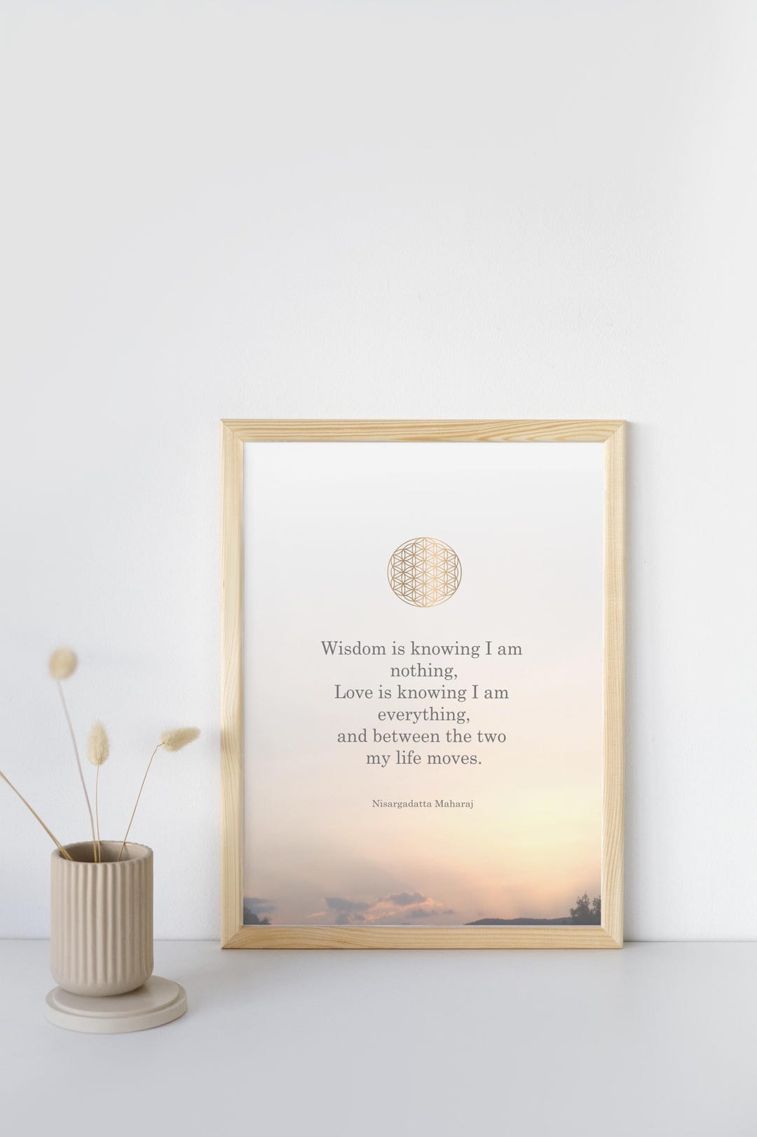 Spiritual Quote as a Poster or Wall Art for Meditation and Yoga - Etsy