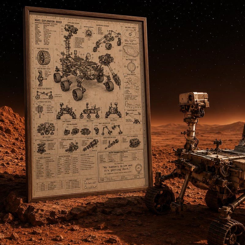 Cad Block Mars Rover Mars Rover Blueprints - Etsy