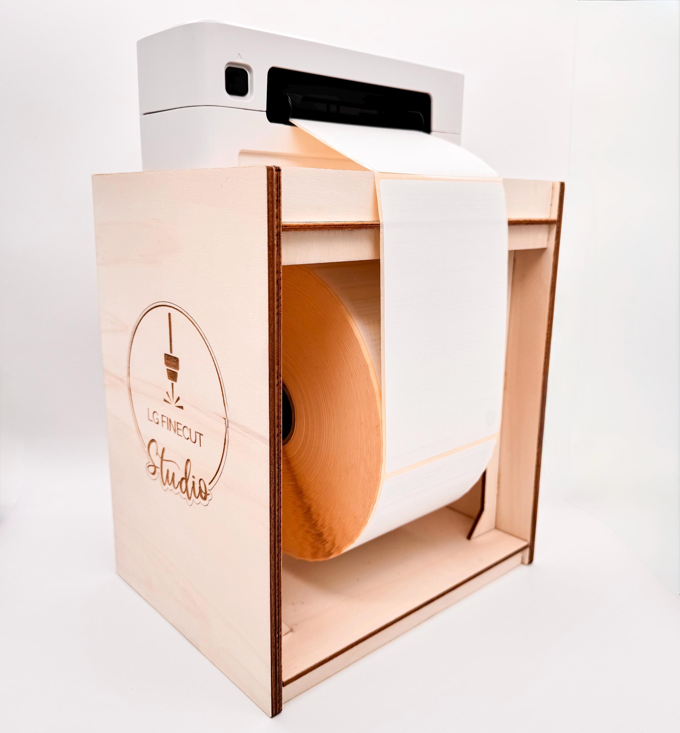 Porte-rouleau D'étiquettes Thermiques - Support Pour Imprimante 20x13,5x15,5 Cm - Organisation Entrepôt, Logistique - 5