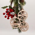 Personalized wooden Christmas tree ornaments – pendants with name – personalized wooden Christmas decorations
