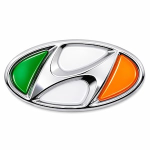 Irish Flag Decal Hyundai Auto Emblem Sticker Domed Ireland
