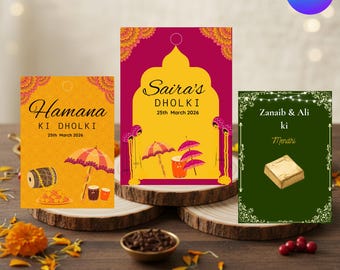 DIY Jhumka & Bangle Cards | Chudiyan Favor Ideas for Mendhi Jago Events | Instant Download