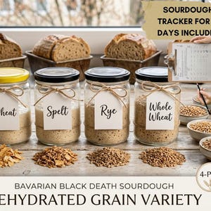 Bavarian Black Death Sourdough Starter (1633) – 400 Years Wild Yeast | German Heritage Culture | Organic, Vegan, Dehydrated + 16 Day Diary