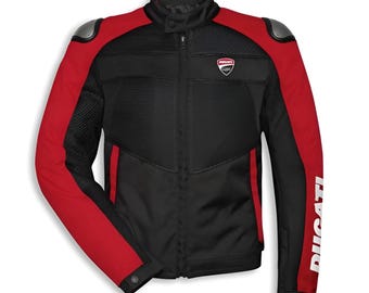 Giacca da moto in tessuto Ducati Corse Tex Summer C3 da uomo – Abbigliamento da moto leggero