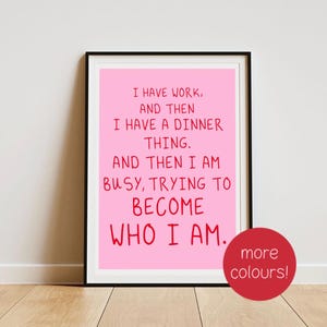 Hannah From Girls Funny Quote Print - Various sizes image 1