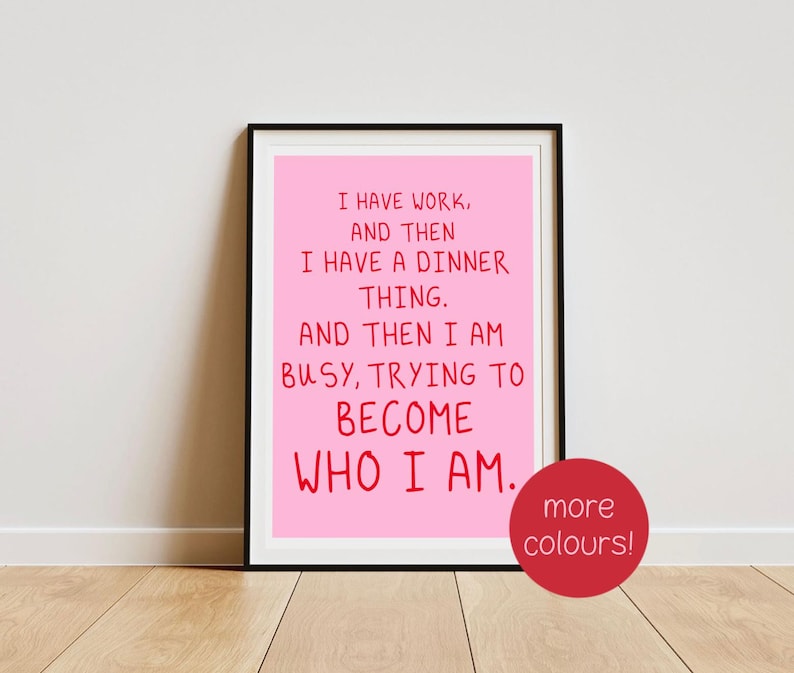 Hannah From Girls Funny Quote Print - Various sizes image 1