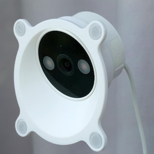 Adaptador de soporte para cámara de impresión 3D ASA con montaje en ventana en ángulo de 20° para TP-Link Tapo C120, color blanco