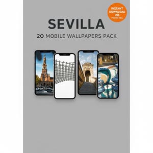Seville Mobile Wallpaper Pack 20 Aesthetic Spain Street Photography, Architecture & Minimalism. iPhone/Android Digital Download High Quality