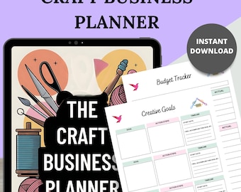 Planner aziendale per l'artigianato, organizzatore per venditori Etsy (stampabile)
