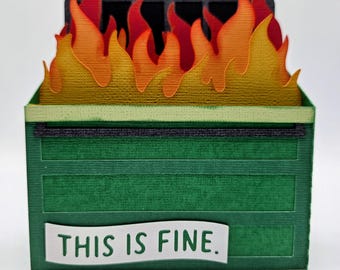 Dumpster Fire Box Card