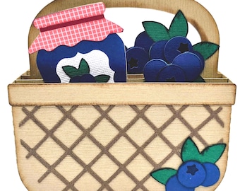 Blueberry Basket Box Card