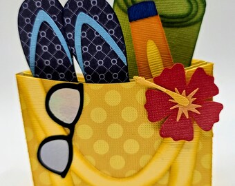 Beach Bag Box Card