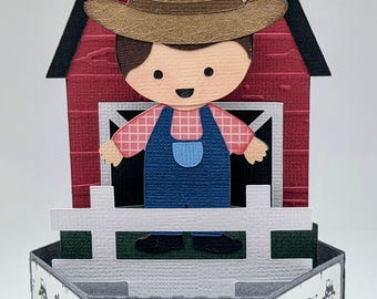 Farmer Pop-Up Card