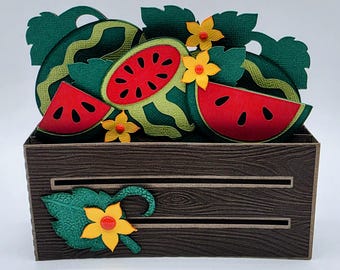 Watermelon Crate Box Card