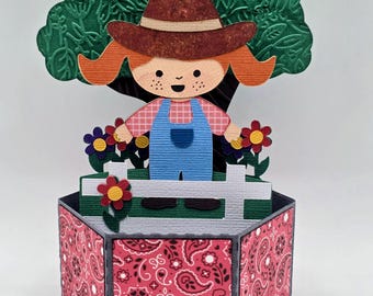 Cowgirl Pop-Up Card