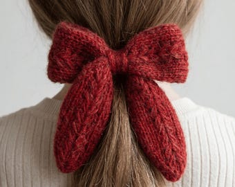 Strickschleife Schnittmuster, Herzstich Haarschleife, Video Anleitung (PDF Download)