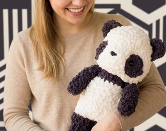 Lumi Panda Amigurumi Häkelanleitung (PDF), mittleres Schwierigkeitsniveau (Digitaler Download)