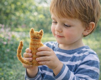 Quiet Little Cat Knitting Pattern - Easy Crochet and Knit Pattern