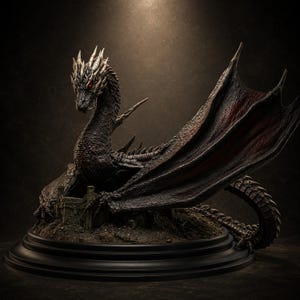 Smaug Lord of the Rings STL File, 3D Print Figurine