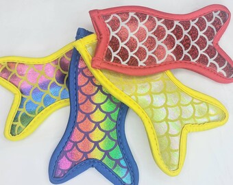 Mermaid Popsicle Holder - Frozen Yogurt Holder - Popsicle Sleeve - stocking stuffers - Personalized for Kids - easter basket - kid gifts