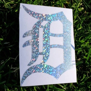 Detroit &quot;D&quot; - Old English D - Detroit Michigan -Detroit Love - Detroit Decal - Detroit Sticker - many sizes - Free Shipping