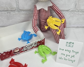 Elf Nights - Jumping Frog Game  -  Christmas elf props
