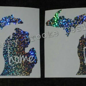 State of Michigan Window Decal - Michigan Love - Michigan Home - MI - Mitten State - Great Lakes State - Made in Michigan - Free Shipping