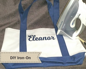 Iron-On Name Labels - DIY Name Label - Great for shirts, fabric backpacks, stockings and fabric lunchbags!