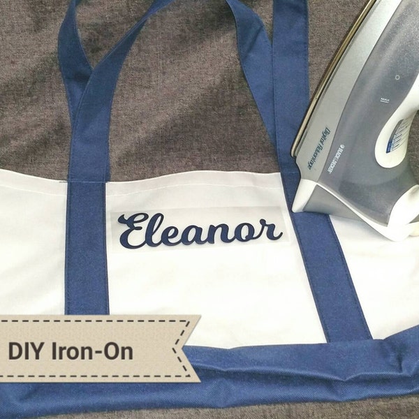 Iron-On Name Labels - DIY Name Label - Great for shirts, fabric backpacks, stockings and fabric lunchbags!