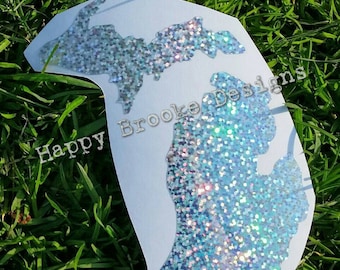 State of Michigan - Michigan Window Decal - MI - Great Lakes State - Mitten State  - Michigan Sticker - Many Sizes - Free Shipping