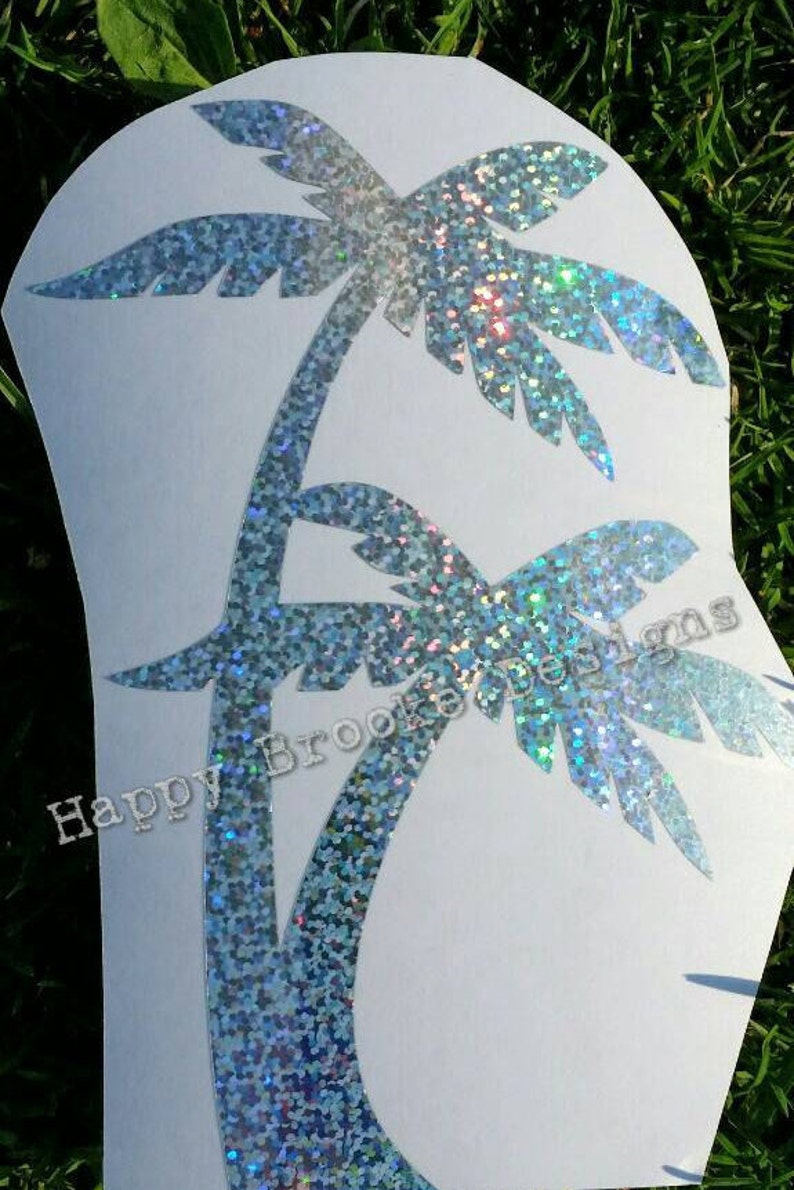 Palm Tree Decal Paradise Window Decal Palm Tree Sticker Etsy