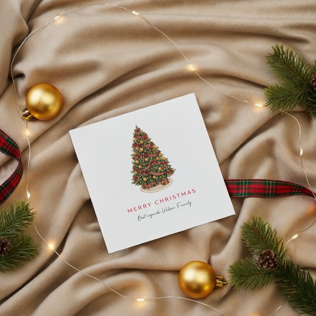 Editable Christmas Card Template Set, Watercolor Holiday Designs (canva ...