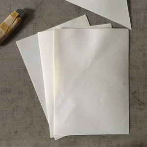 White natural goatskin parchment - Vellum - Real parchment - Goatskin parchment paper