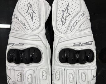 Guantes de cuero Alphine Star para motociclismo con homologación CE