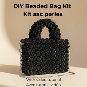 Kit fai da te per borsa con perline – Borsa di perle con perline di bacche, video tutorial incluso