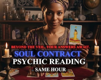 Soul Contract Psychic Reading: Past Life, Karma, and Medium Guidance (Personalized PDF)