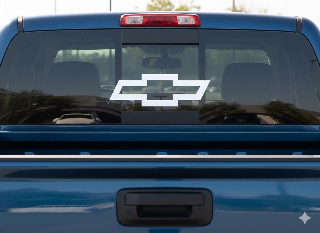 Chevy Bow Tie Vinyl Decal Sticker: Car, Window, Cup Decor | Truck Lover ...