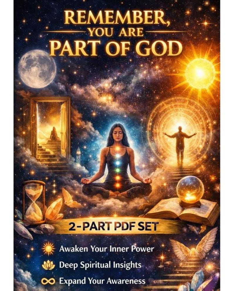 Spiritual Awakening Guide, Mind Power, Consciousness, Shadow Work, Meditation (2-Part PDF) image 1
