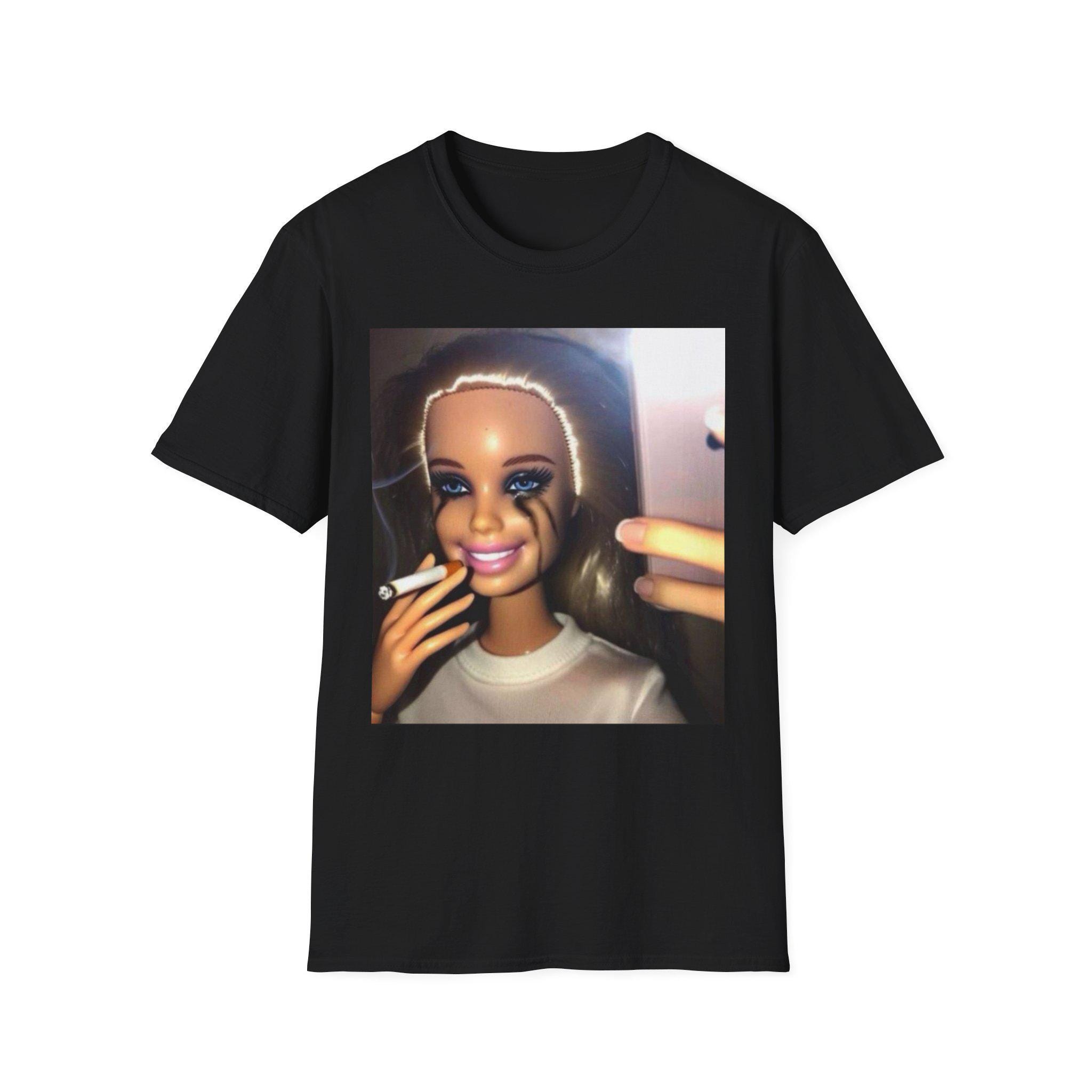 barbie smoking cigarette shirt Stressed T-Shirts for Sale Barbie Smoking Merch & Gifts
