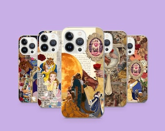 Beauty and the Beast Phone Case Cover For iPhone 17Pro, 16, 15, 14, 13, 12, Samsung S26, S25, S24, S23Fe,  A16, A26, A56, Pixel 10, 9Pro
