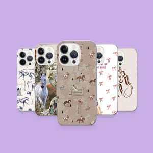 Equestrian Phone Case Horse Art Cover For iPhone 17Pro, 16, 15, 14, 13, 12, Samsung S26, S25, S24, S23Fe, A16, A26, A56, Pixel 10, 9Pro